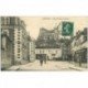 carte postale ancienne 89 TONNERRE. Place Fontaine aux Boeufs Magasin de Photographie et Café Restaurant 1909