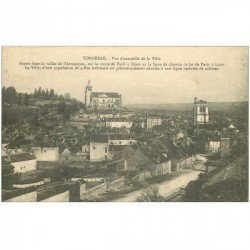 carte postale ancienne 89 TONNERRE. Vue ensemble de la Ville 1914