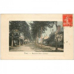 carte postale ancienne 89 TOUCY. Boulevard Pierre Larosse 1926. Collection Guillemet
