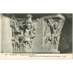 carte postale ancienne 89 VEZELAY. Basilique Châpiteau Porte 231