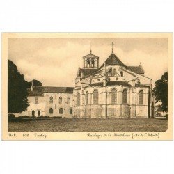 carte postale ancienne 89 VEZELAY. Basilique Madeleine Abside