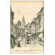 carte postale ancienne 14 LISIEUX. Attelage Grande Rue 1927