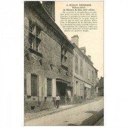 carte postale ancienne 89 VEZELAY. Maison de Théodore de Bèze Boucherie