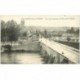 carte postale ancienne 89 VILLENEUVE SUR YONNE. Vue du Pont sur l'Yonne 1919