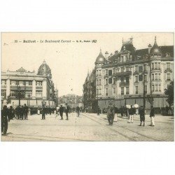 carte postale ancienne 90 BELFORT. Boulevard Carnot 1918 Galeries Modernes