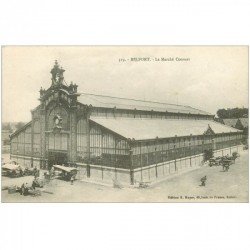 carte postale ancienne 90 BELFORT. Le Marché Couvert 1918