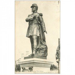 carte postale ancienne 90 BELFORT. Monument des Trois Sièges Statue Colonel Denfert Rochereau 1914