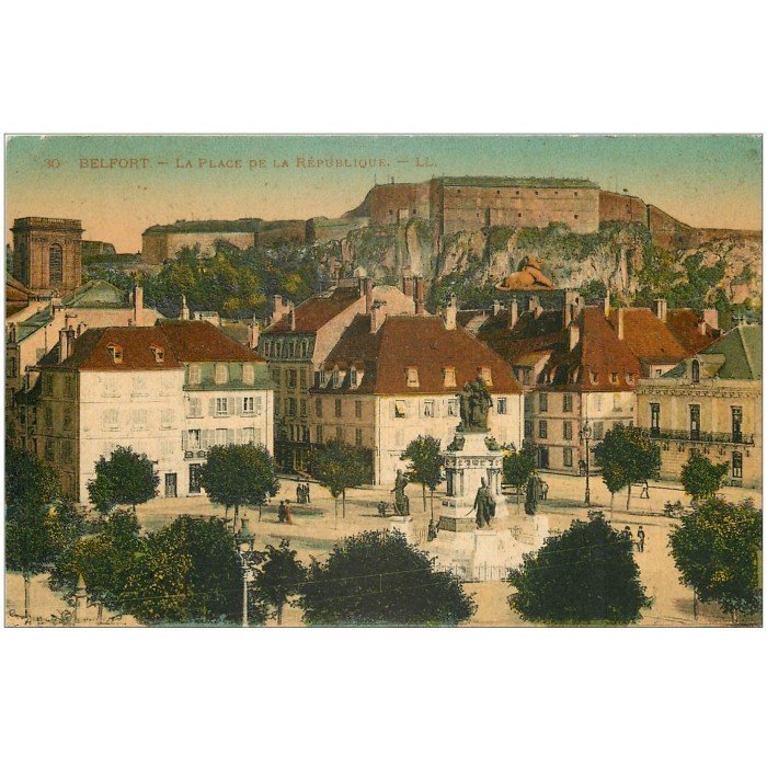 Tirage Albuminé Vintage Porte De France Belfort Circa 1880 - Format 10x14 Cm, Original