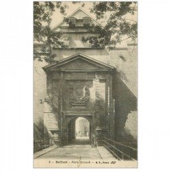 carte postale ancienne 90 BELFORT. Porte Brisach vers 1918