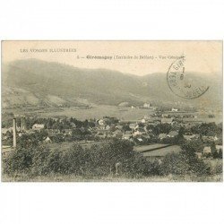 carte postale ancienne 90 GIROMAGNY. Le Village 1930. Timbre manquant