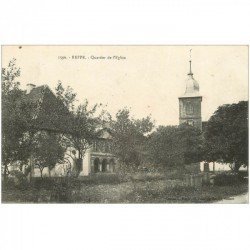 carte postale ancienne 90 REPPE. Quartier de l'Eglise vers 1919