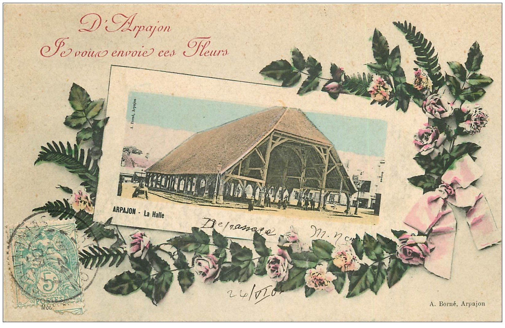 91 ARPAJON. La Halle 1906