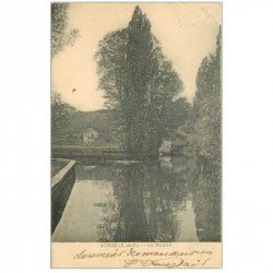 carte postale ancienne 91 ATHIS MONS. Le Moulin vers 1903 (pli petit coin droit )