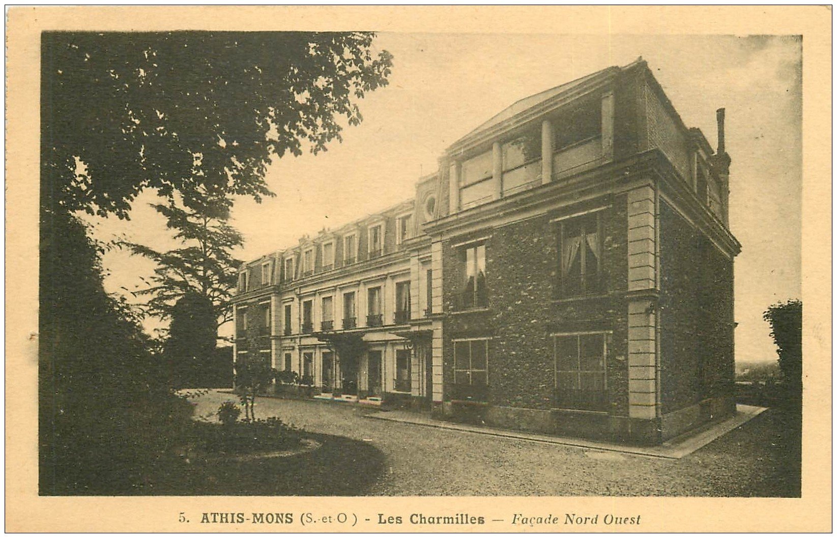 carte postale ancienne 91 ATHIS MONS. Les Charmilles