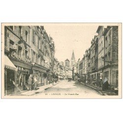 carte postale ancienne 14 LISIEUX. La Grande Rue 1934