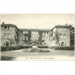 carte postale ancienne 91 BLIGNY. Enfant devant l'Entrée principale de l'Observatoire