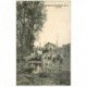 carte postale ancienne 91 BOUSSY SAINT ANTOINE. Le Pont et Café Billard