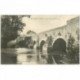 carte postale ancienne 91 BRUNOY. Vieux Pont de Boussy Café Billard