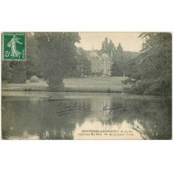 carte postale ancienne 91 BRUYERES LE CHATEL. Château du Rué 1908
