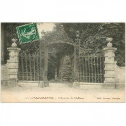 carte postale ancienne 91 CHAMARANDE. Entrée du Château 1913