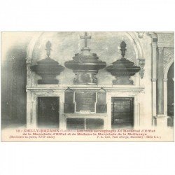 carte postale ancienne 91 CHILLY MAZARIN. Les 3 Sarcophages du Maréchal Effiat