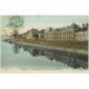 carte postale ancienne 91 CORBEIL ESSONNES. Ecole de Garçons Quai Bourgoin 1907