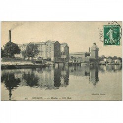 carte postale ancienne 91 CORBEIL ESSONNES. Le Moulin 1908