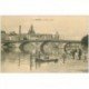 carte postale ancienne 91 CORBEIL ESSONNES. Le Pont avec Passeur en barge