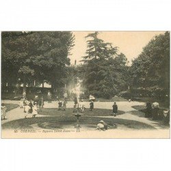 carte postale ancienne 91 CORBEIL ESSONNES. Square Saint Jean avec Enfants