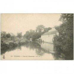 carte postale ancienne 91 CORBEIL ESSONNES. Vue sur la Rivière