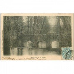 carte postale ancienne 91 CROSNES. Le Barrage vers 1903