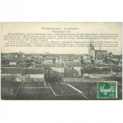 carte postale ancienne 91 DOURDAN. Vue générale sur la Ville 1908 et Jardins