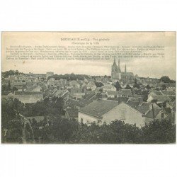carte postale ancienne 91 DOURDAN. Vue générale sur la Ville avec historique