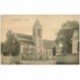 carte postale ancienne 91 ESSONNES. L'Eglise en rénovation avec animation vers 1900