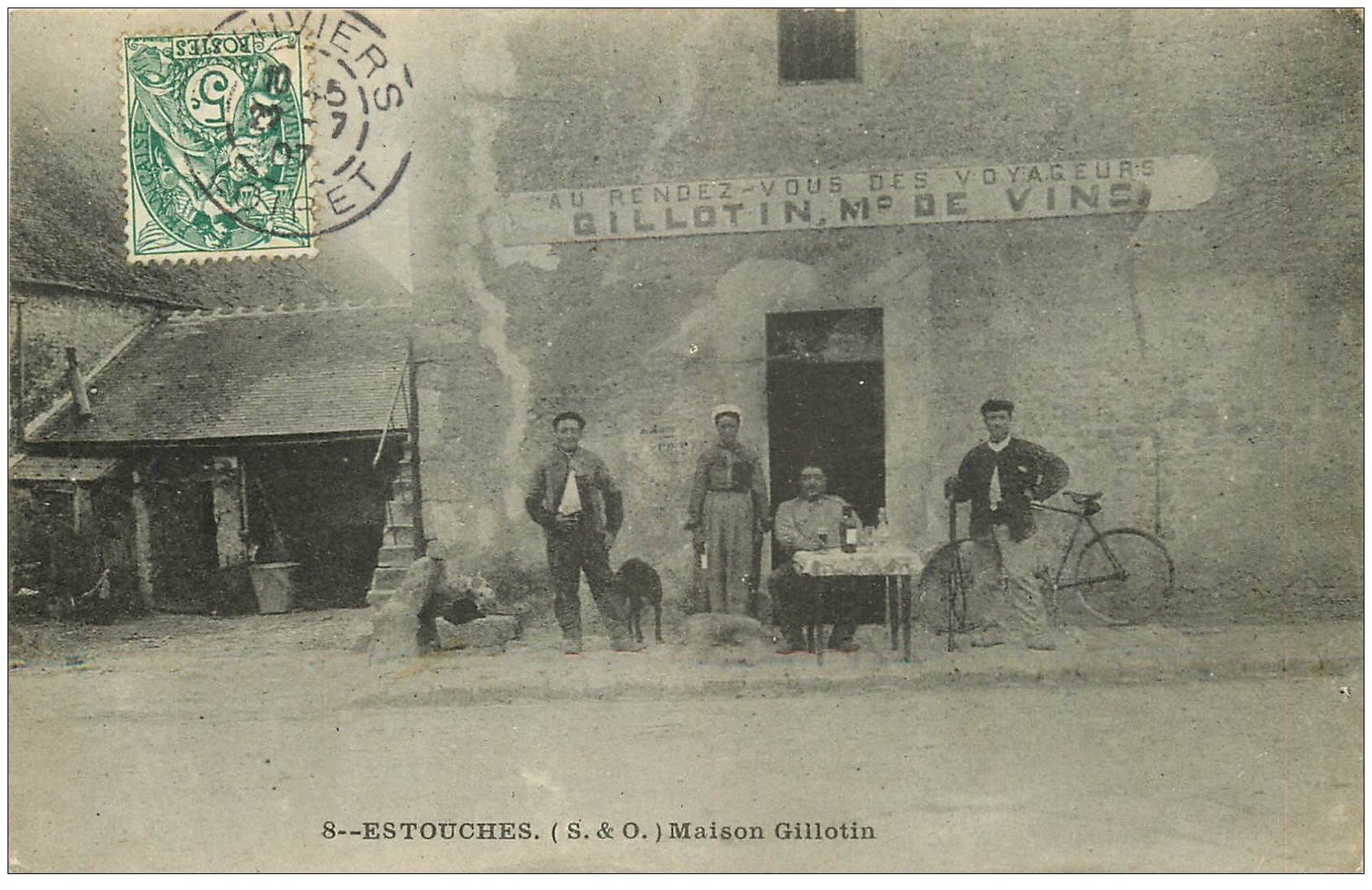 91 ESTOUCHES. Restaurant Maison Gillotin 1907 Au Rendez-Vous des Voyageurs