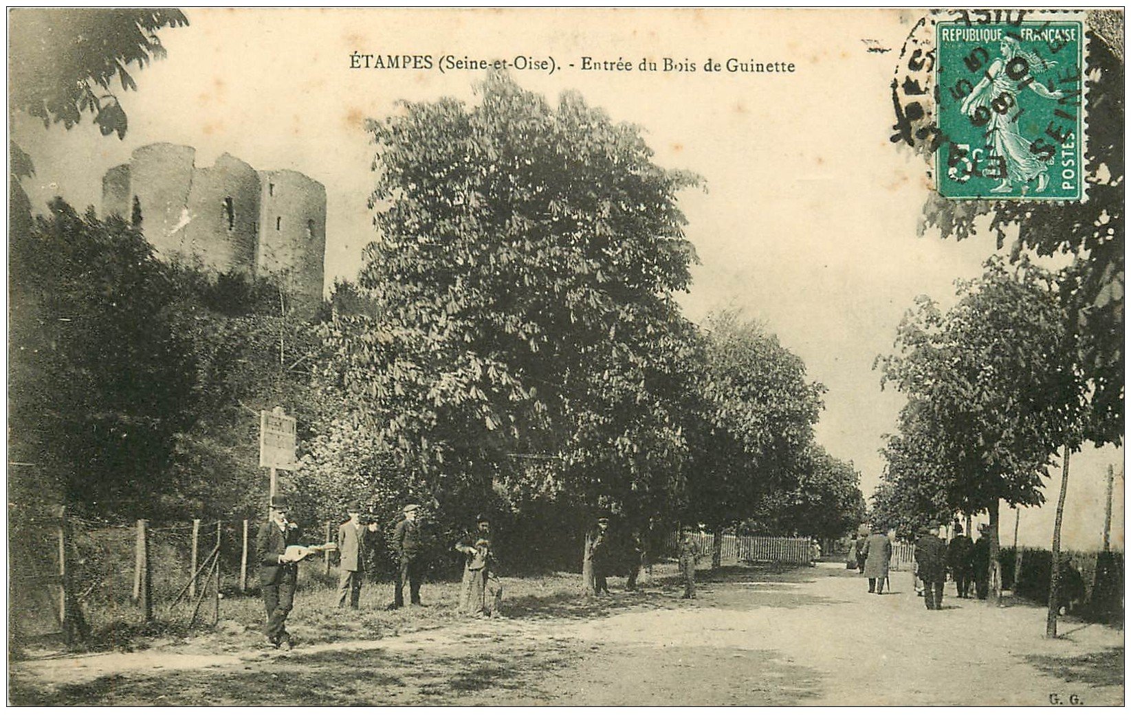 91 ETAMPES Entr e Du Bois De Guinette 1910