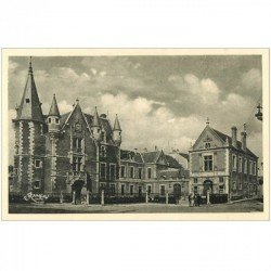 carte postale ancienne 91 ETAMPES. Hôtel de Ville animation . Rameau