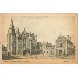 carte postale ancienne 91 ETAMPES. Hôtel de Ville historique