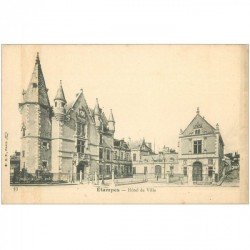 carte postale ancienne 91 ETAMPES. L'Hôtel de Ville B.F Paris