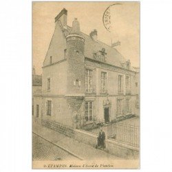 carte postale ancienne 91 ETAMPES. Maison Anne de Pisseleu. Timbre manquant