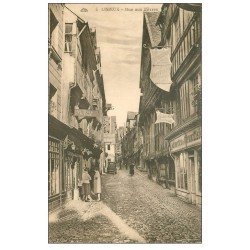 carte postale ancienne 14 LISIEUX. Pâtisserie Rue aux Fèves