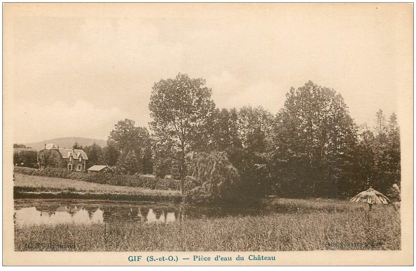 carte postale ancienne 91 GIF SUR YVETTE. Pièce d'eau du Château