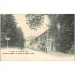 carte postale ancienne 91 GIF SUR YVETTE. Propriété Adam ancienne Abbaye avec attelage vers 1900