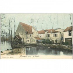 carte postale ancienne 91 JARCY. Le Moulin 1906 et Cave à vins