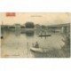 carte postale ancienne 91 JUVISY SUR ORGE. Canotage sur la Seine 1908