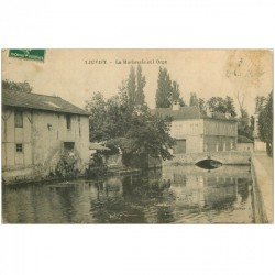 carte postale ancienne 91 JUVISY SUR ORGE. La Marbrerie et l'Orge 1909