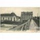 carte postale ancienne 91 JUVISY SUR ORGE. Passerelle sur Gare avec Train et magasin Dufayel 1916
