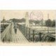 carte postale ancienne 91 JUVISY SUR ORGE. Passerelle sur Gare et Chemin de Fer 1916