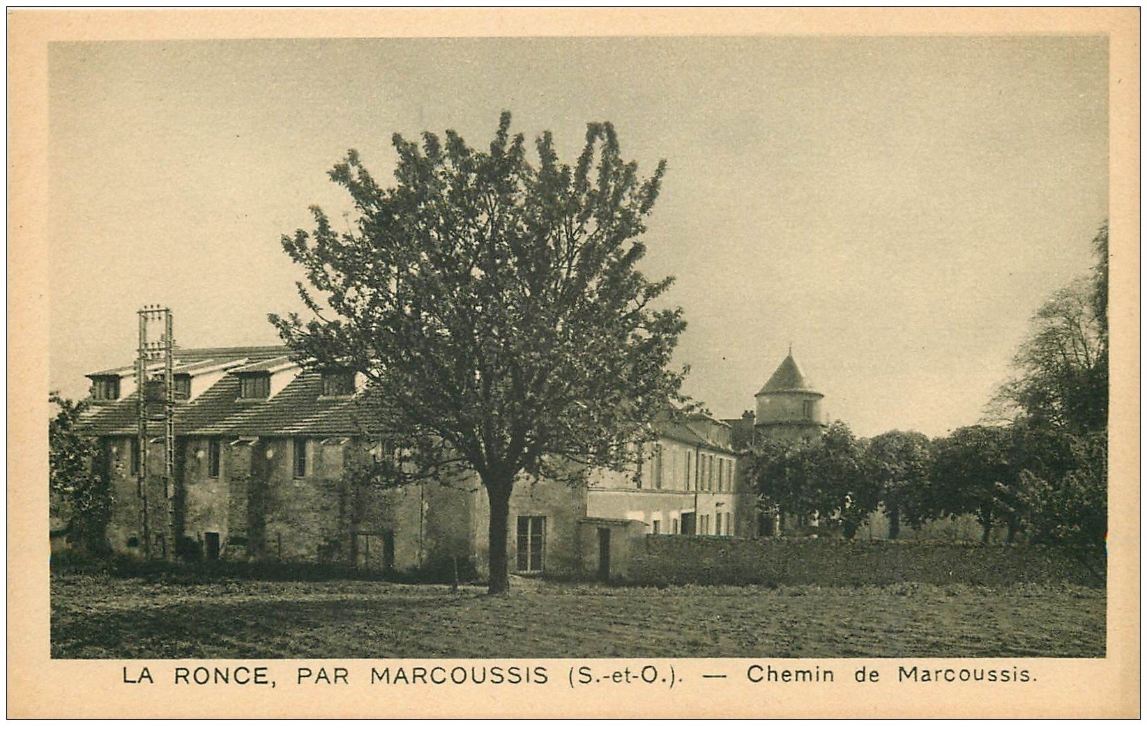 carte postale ancienne 91 LA RONCE PAR MARCOUSSIS. Chemin