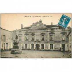 carte postale ancienne 91 LONGJUMEAU. Hôtel de Ville 1921